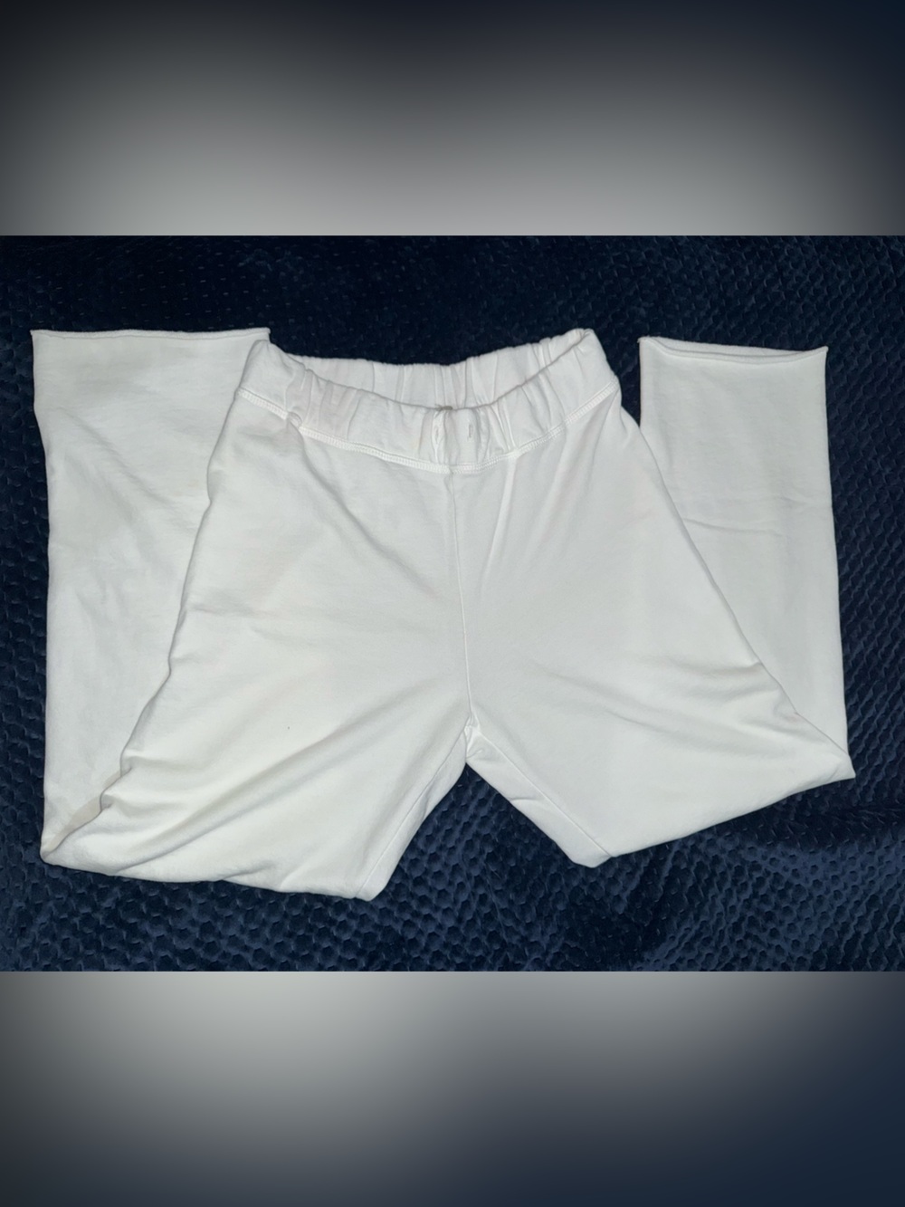 LEALLO White Elastic-Waist Bottoms